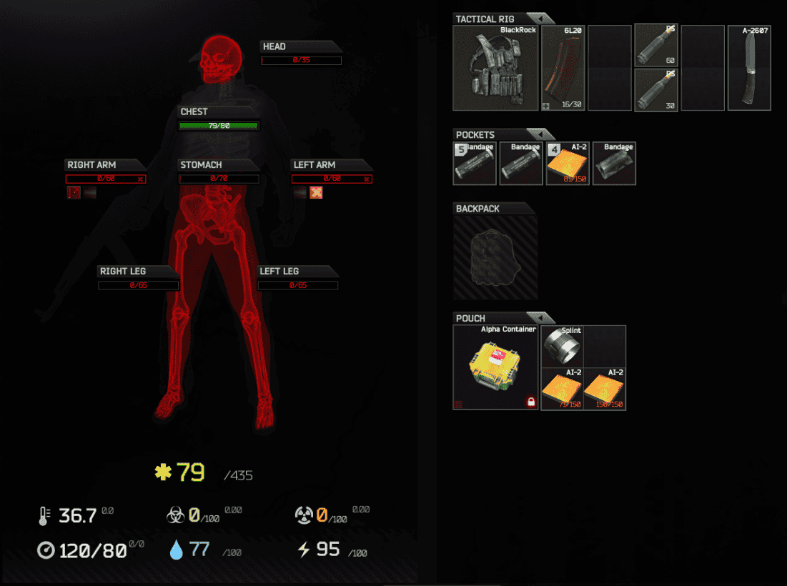 Escape From Tarkov Health